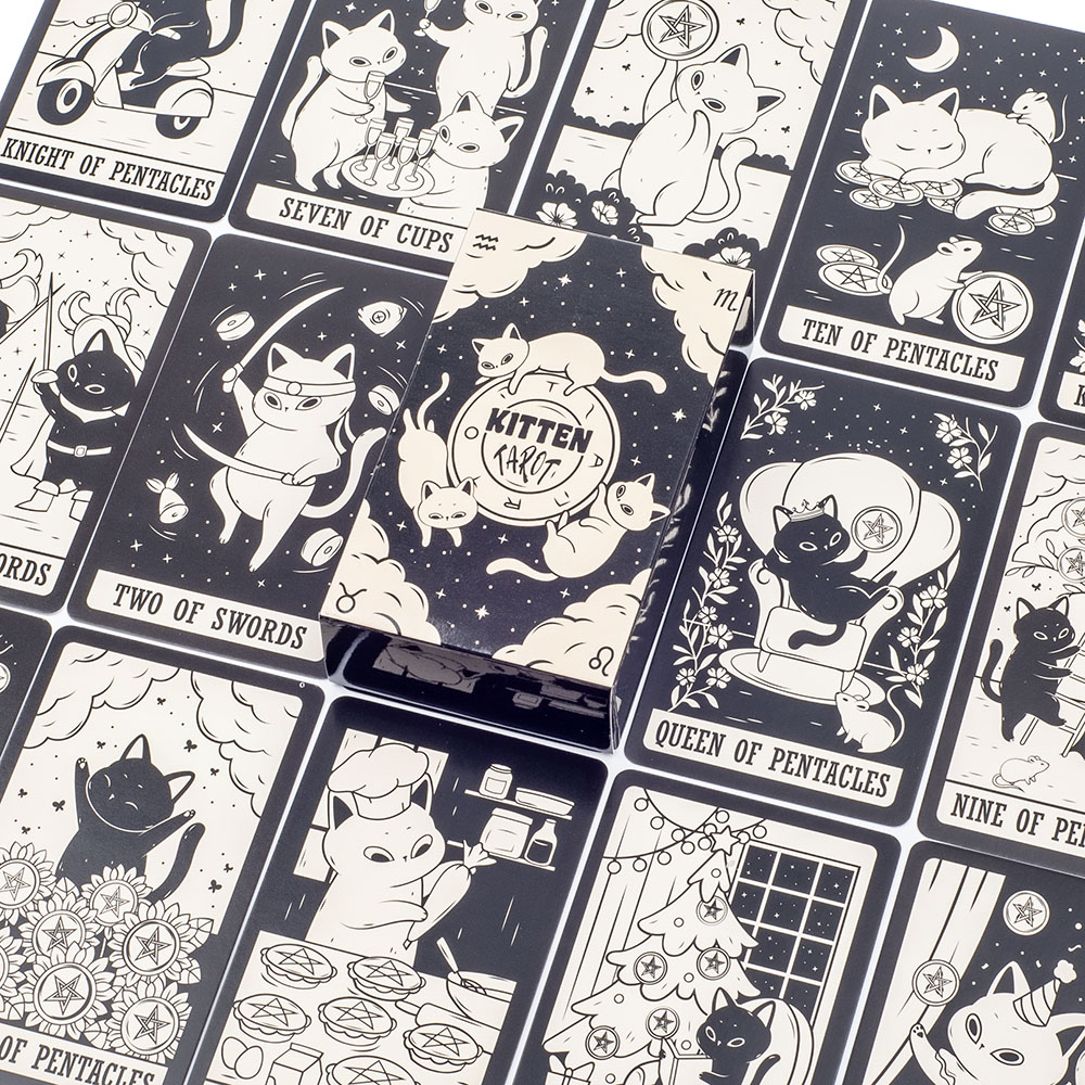 Kitten Tarot Deck 78Pcs Cute B - Tarot Deck With Guidebook recension och pris