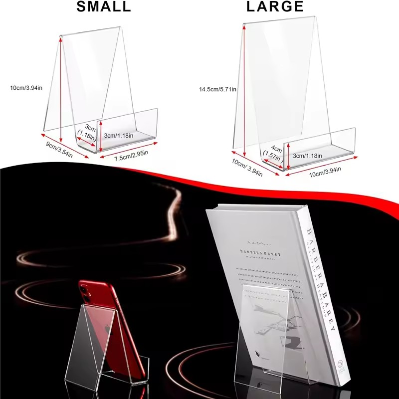 4pcs Acrylic Book Stand Book H - Clear Acrylic Book Stand Holder recension och pris