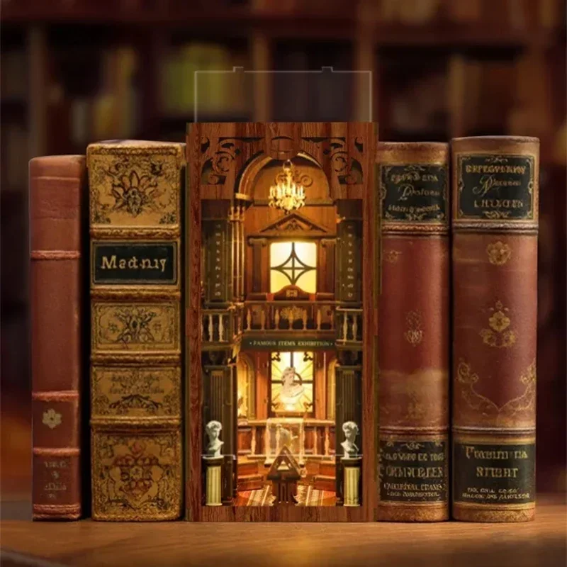 The philosophical Library Book - Diy Wooden Book Nook Kit Shelf Insert recension och pris