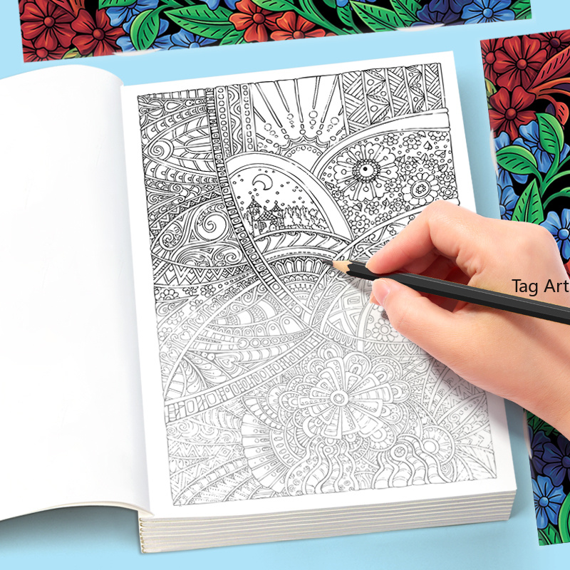 Adult Meditation, Stress Relie - Adult Coloring Book Stress Relief recension och pris