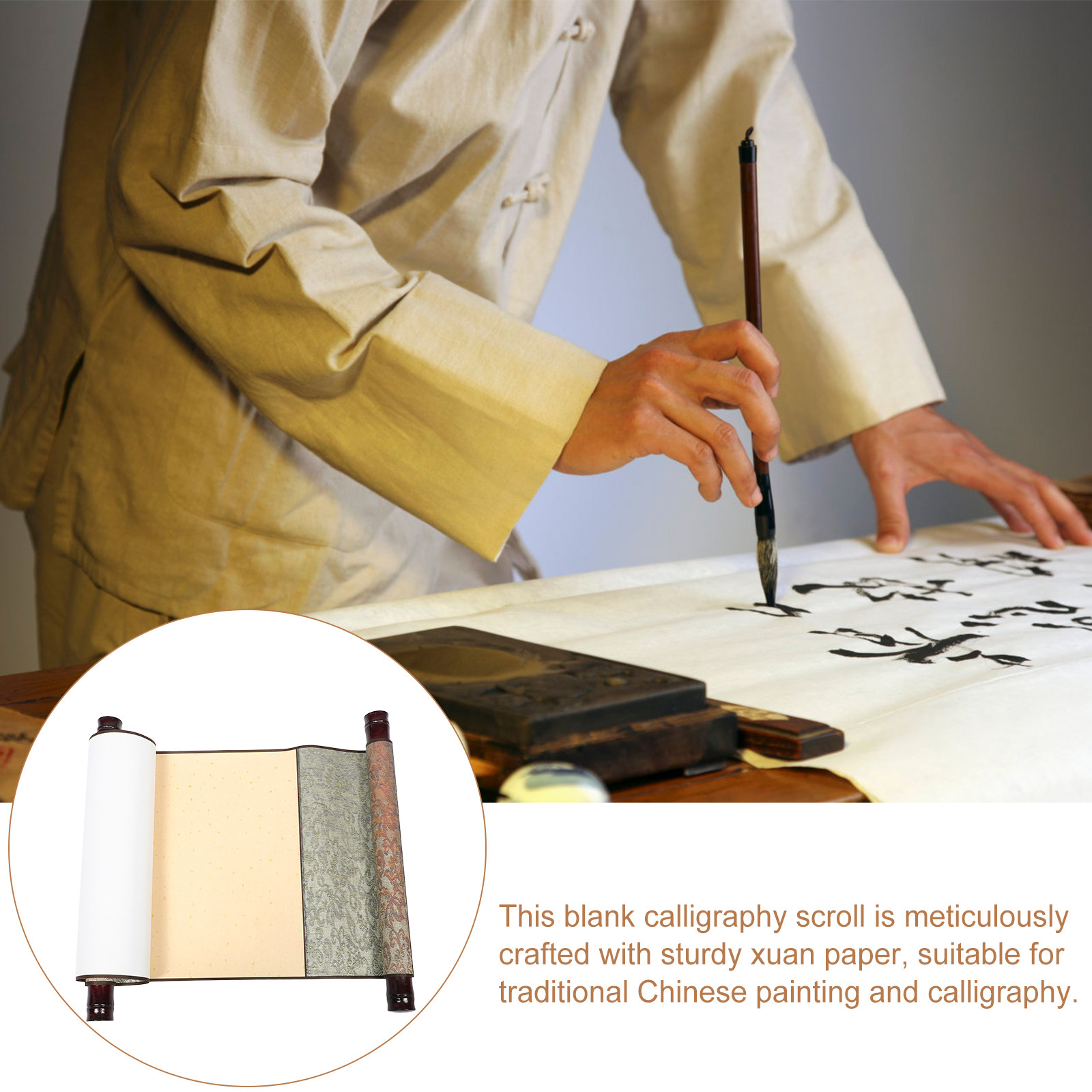 Chinese Blank Scroll Xuan Pape - Chinese Calligraphy Practice Book recension och pris