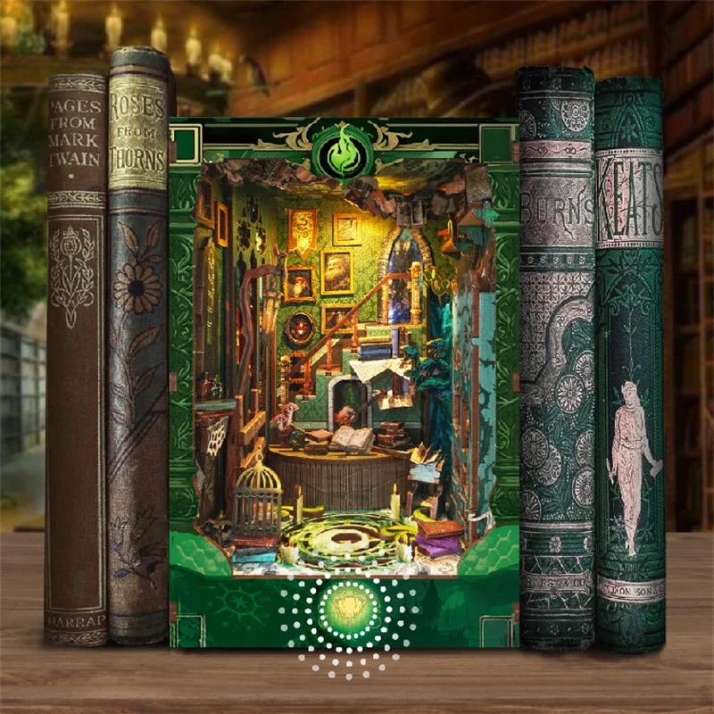 Miniature Model Kits DIY Woode - Diy Wooden Book Nook Kit Shelf Insert recension och pris