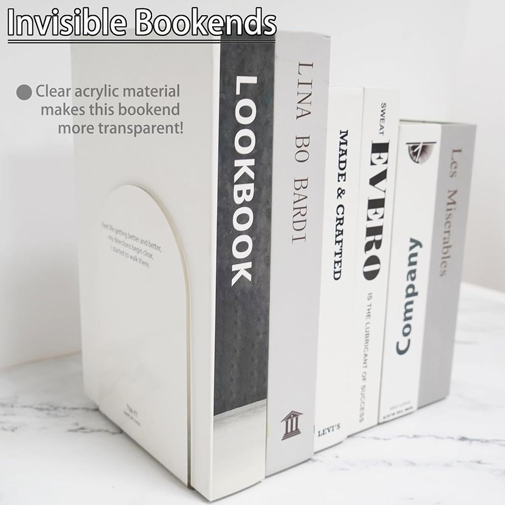 Acrylic Book Ends for Book She - Clear Acrylic Book Stand Holder recension och pris