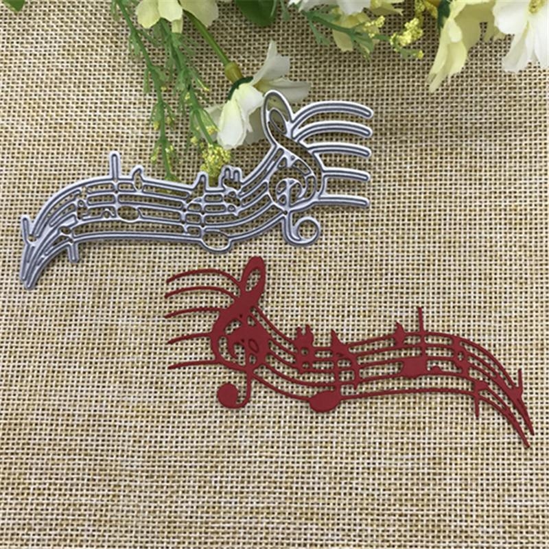 1/2Pcs Music Note Metal Cuttin - Blank Sheet Music Notebook recension och pris