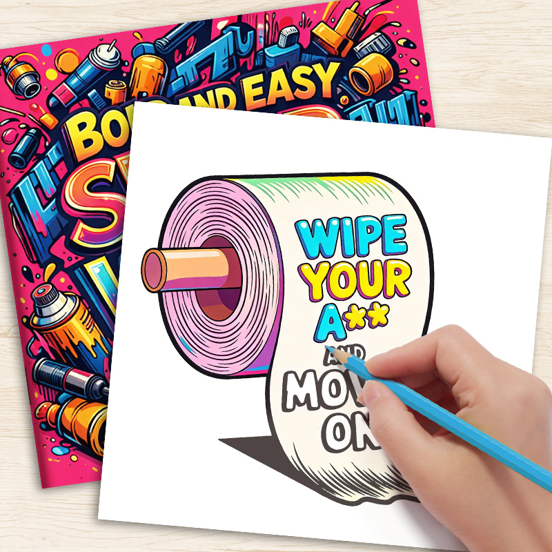 Adult Coloring Book with Witty - Adult Coloring Book Stress Relief recension och pris