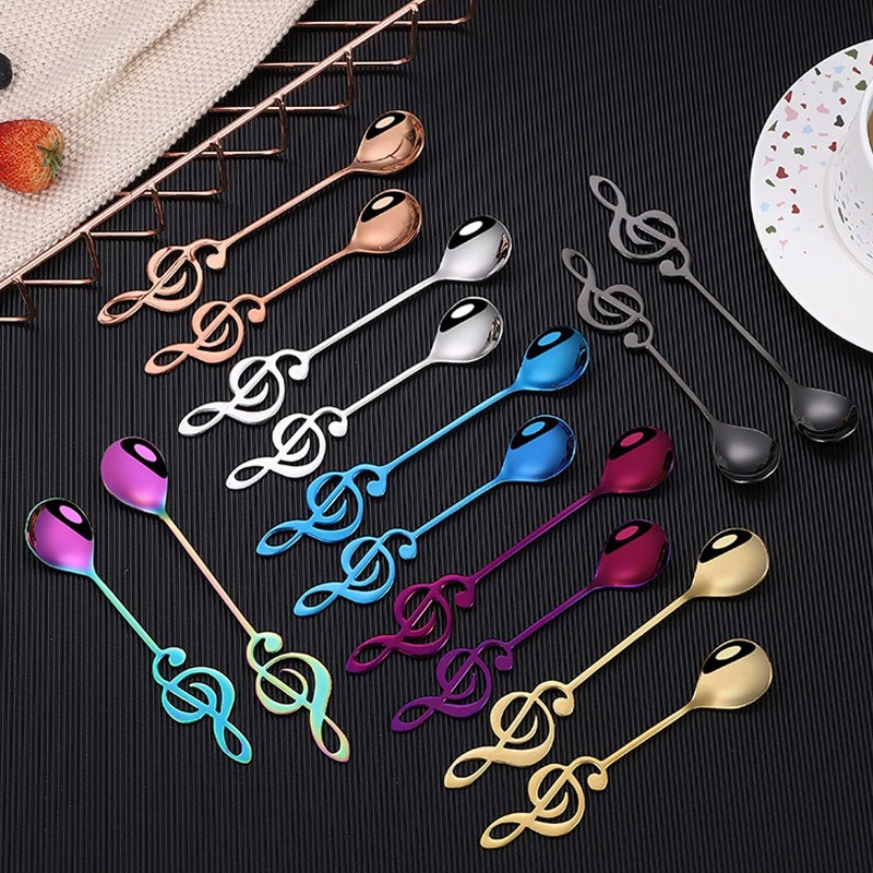 4Pcs Serving Coffee Spoons Sta - Music recension och pris