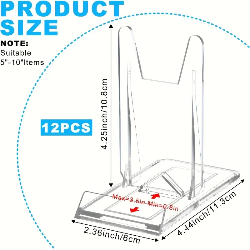 5/12pcs Clear Acrylic Display  - Clear Acrylic Book Stand Holder recension och pris
