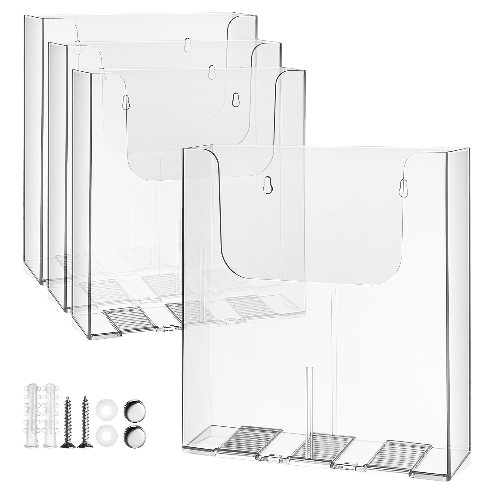 4Pcs Wall Brochure Holder Acry - Magazines recension och pris