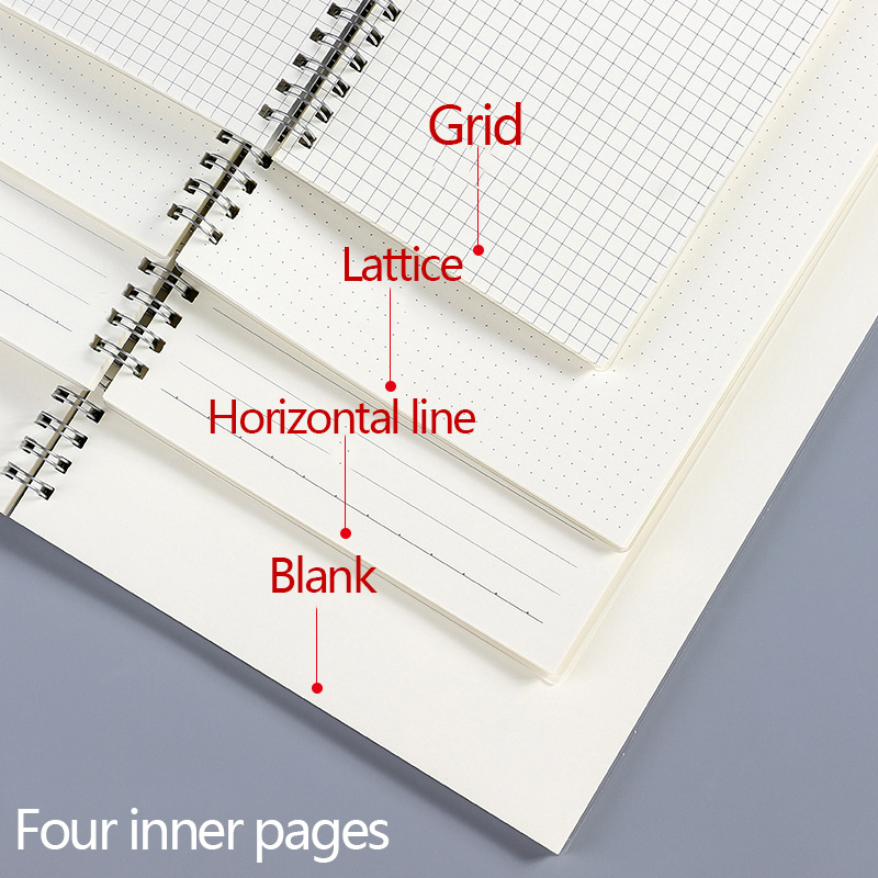 A5 A6 B5 Spiral book coil Note - A5 Spiral Dotted Grid Notebook recension och pris
