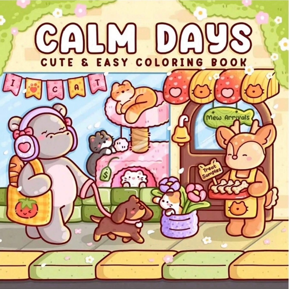 Cute Animal Stress Relief Colo - Adult Coloring Book Stress Relief recension och pris