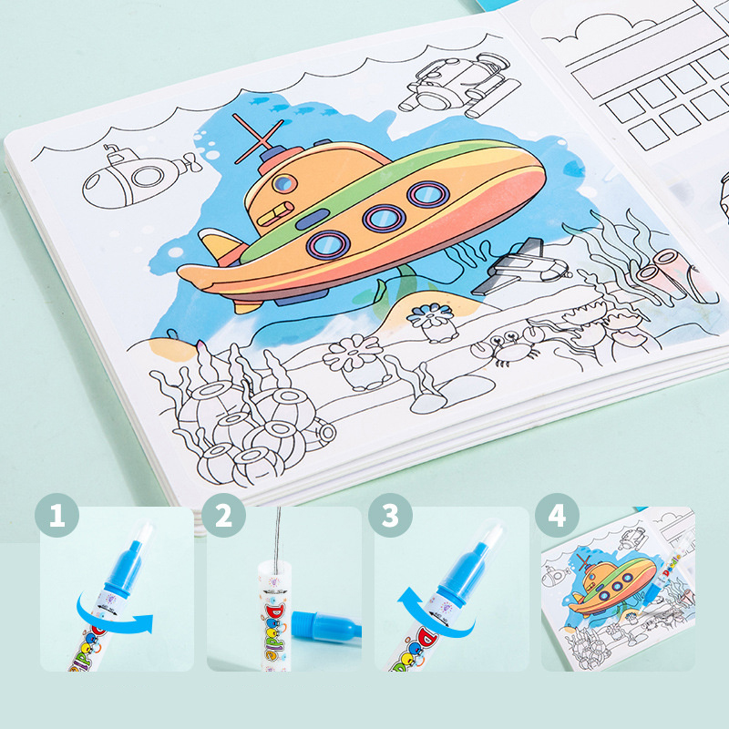 Magical Book Water Drawing Mon - Reusable Water Magic Coloring Book recension och pris