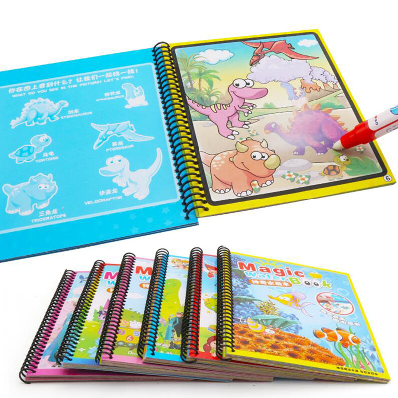 Reusable Painting Magic Water  - Reusable Water Magic Coloring Book recension och pris