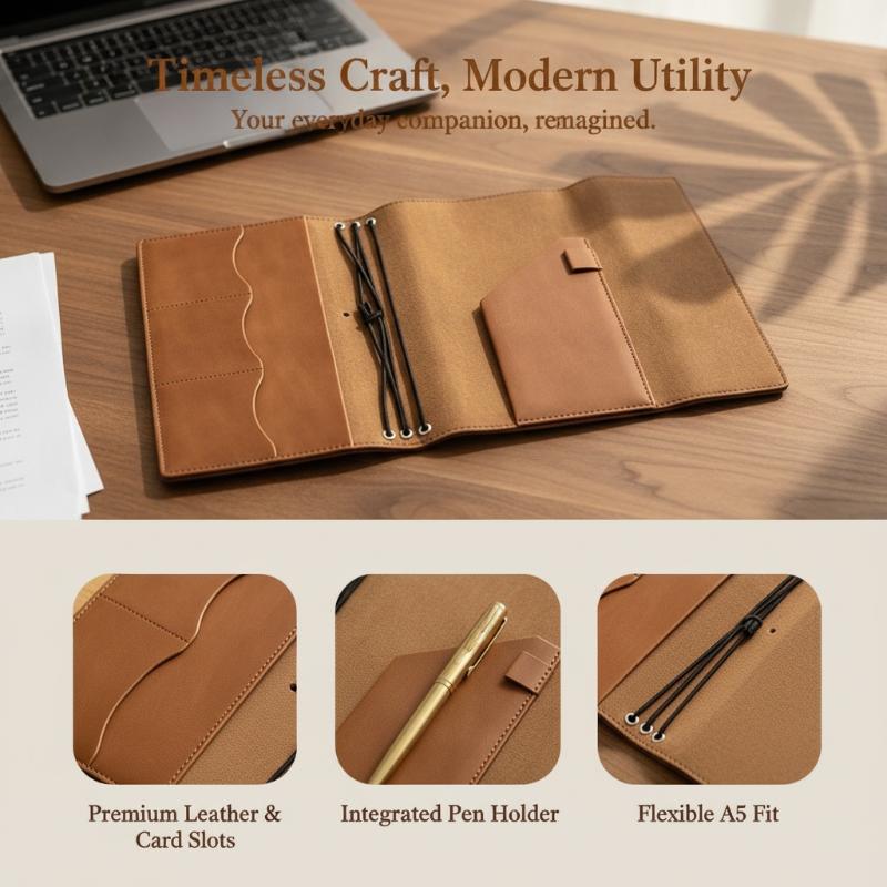 @*Refillable Crazy Horse Leath - Vintage Leather Journal Notebook recension och pris