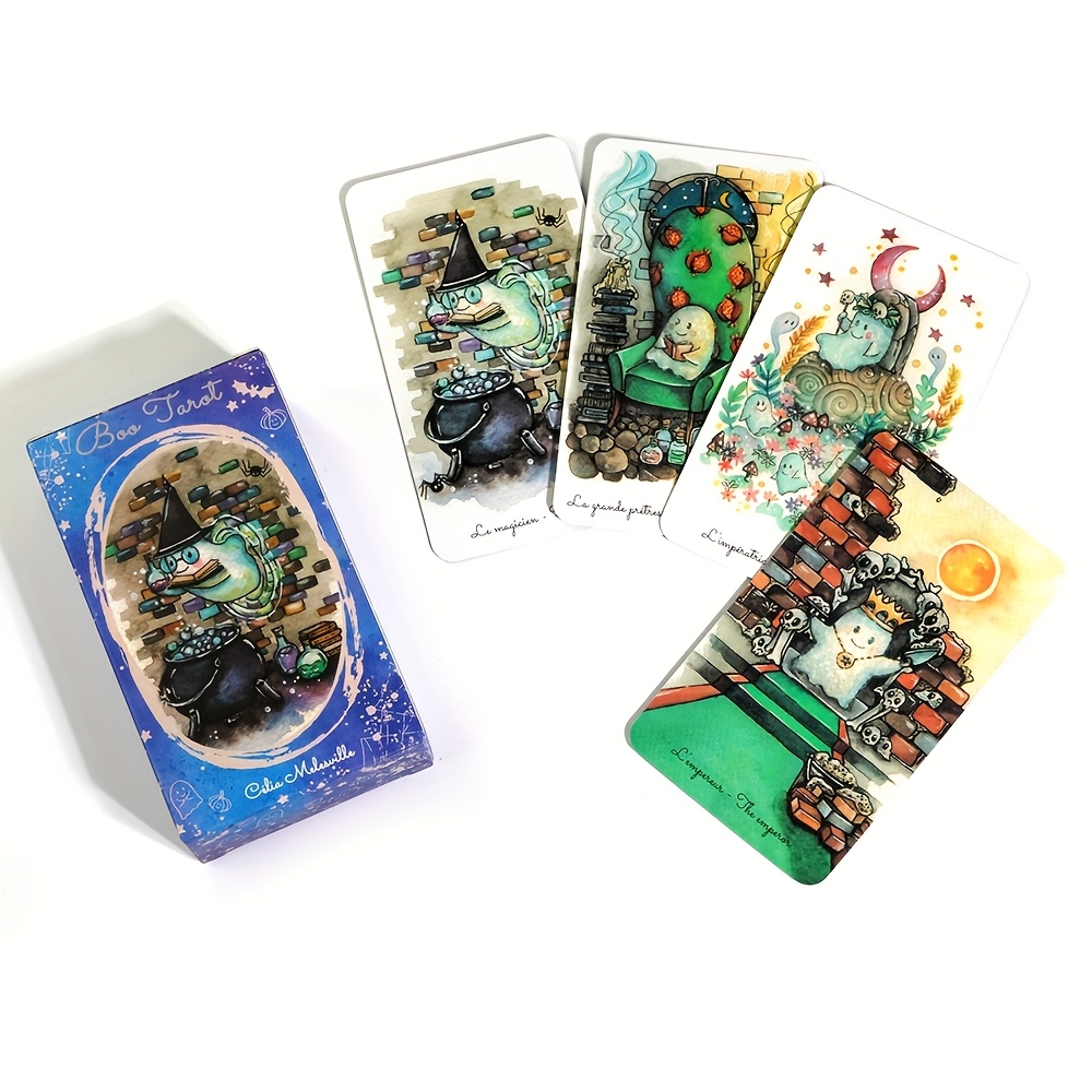 Boo Tarot Deck Ghosts Ghost Re - Tarot Deck With Guidebook recension och pris