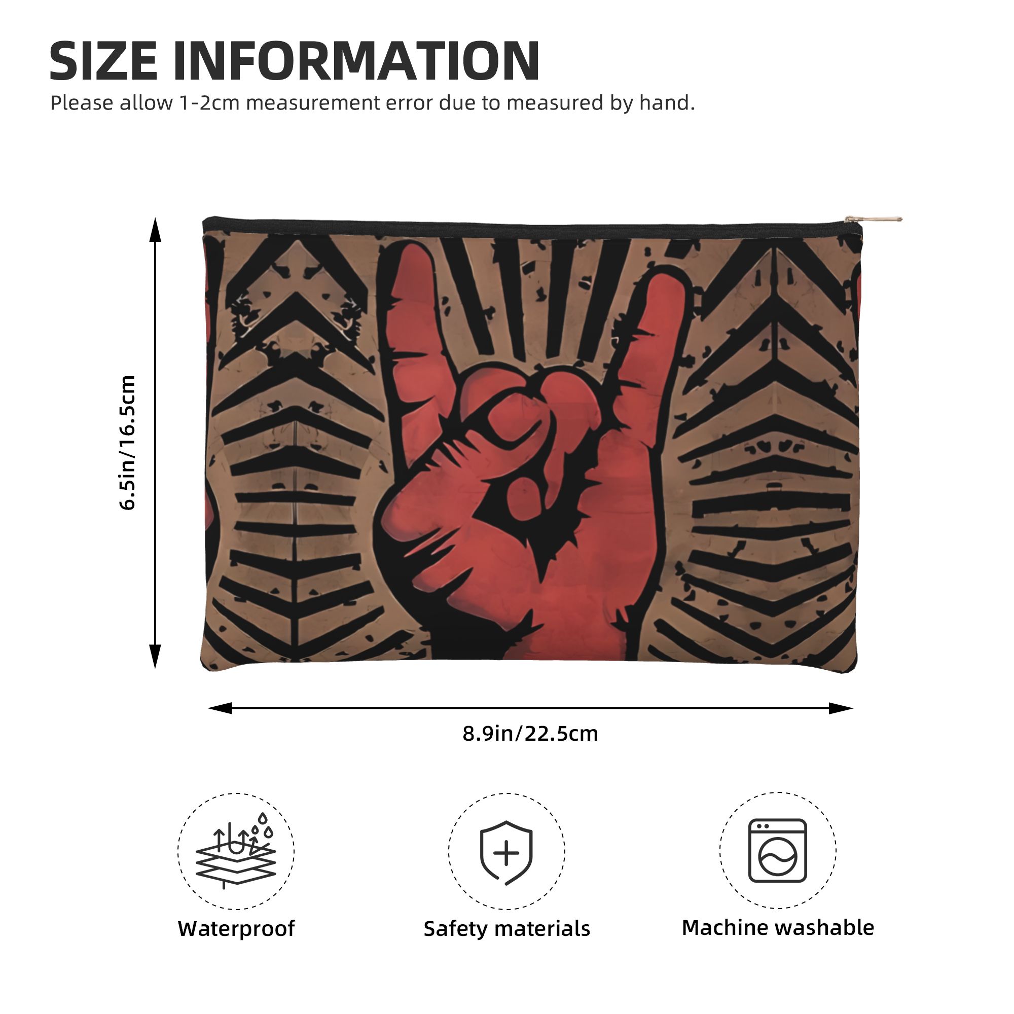 Stylish rock Music Makeup Bag  - Music recension och pris