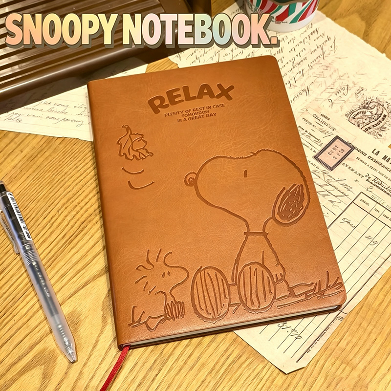 Vintage Snoopy A5 Leather Note - Vintage Leather Journal Notebook recension och pris