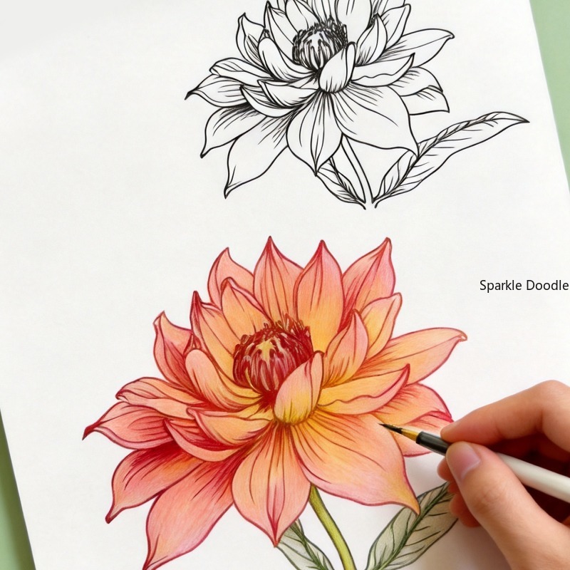 An Adult Decompression Flower  - Chinese Calligraphy Practice Book recension och pris