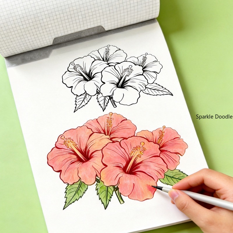 An Adult Decompression Flower  - Chinese Calligraphy Practice Book recension och pris